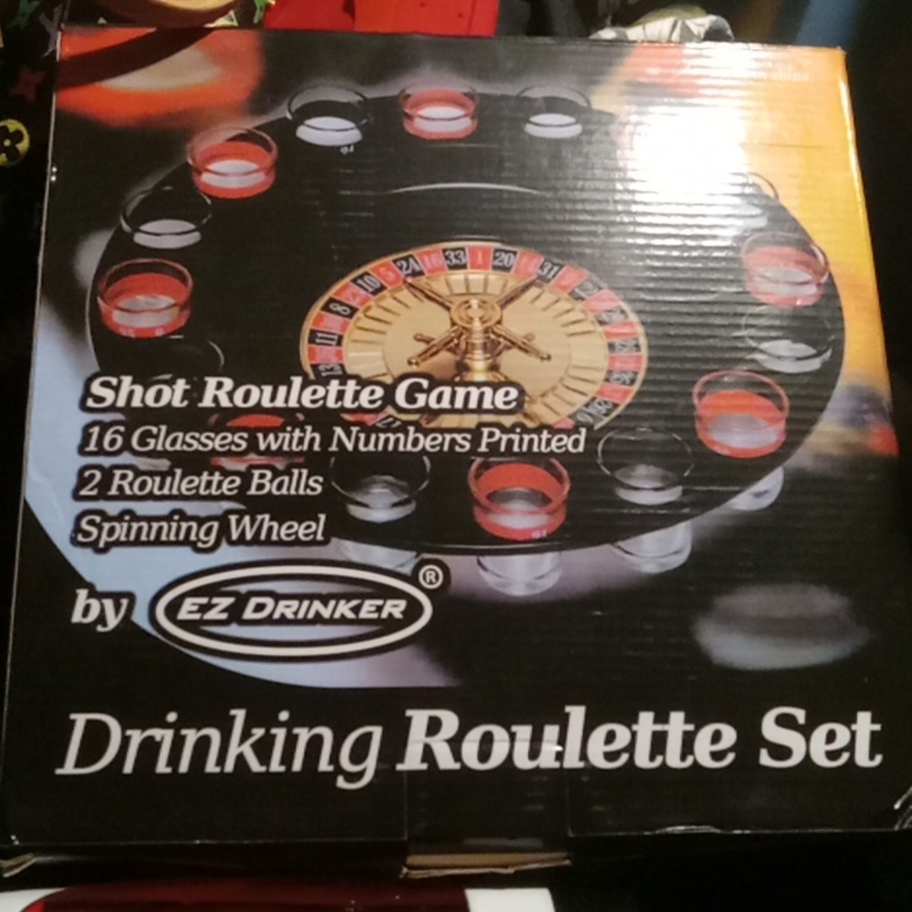 Drinking relaxed at shotglass game